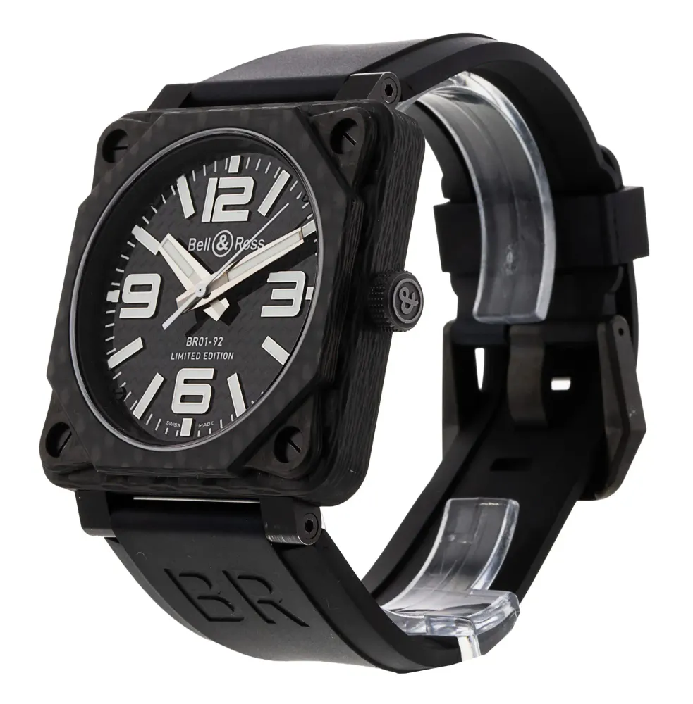 Bell and Ross BR01-92 Carbon — 2013 — Excellent in Black Quarter Arabic, additional product view 2