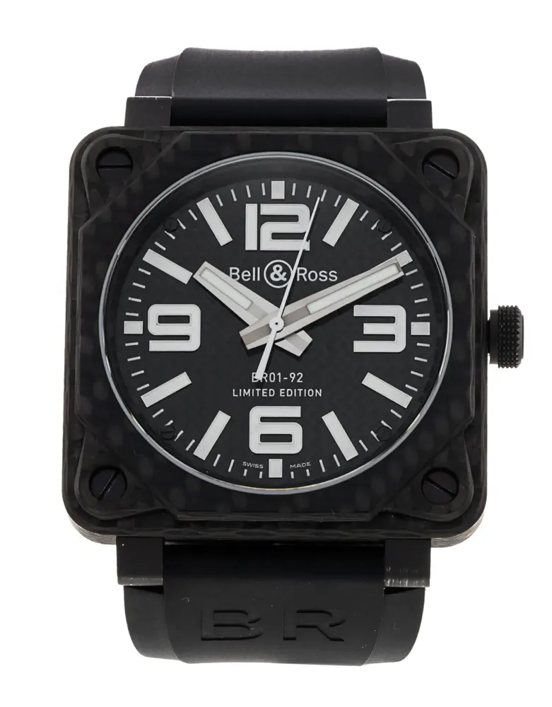 Bell and Ross BR01-92 Carbon — 2013 — Excellent in Black Quarter Arabic – Pre-owned watches