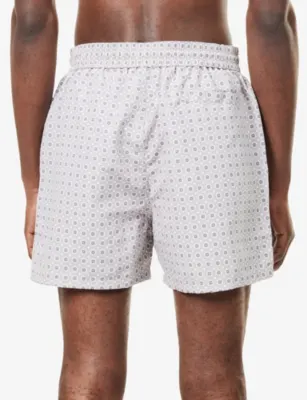 ARNE Mosaic Print Swim Shorts detail 3