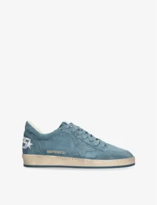 GOLDEN GOOSE Ball Star Exclusive Suede Low-Top Trainers - EUR 44 / 10 UK MEN in BLUE OTHER – Mens | Trainers | Lace up trainers