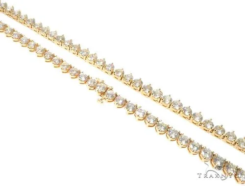 RINA - For Him FACTORY Three Prongs Diamond Chain 32 Inches 5mm 64183 in Rose Gold – Chain
