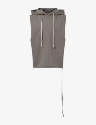 RICK OWENS DRKSHDW Hooded Sleeveless Cotton Hoody