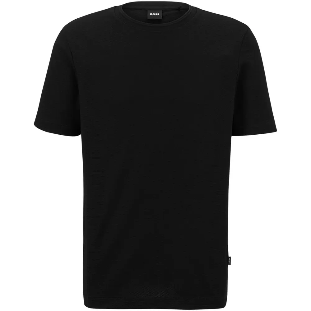 Boss Men's Tiburt Bubble Structure Cotton Short Sleeve T-Shirt