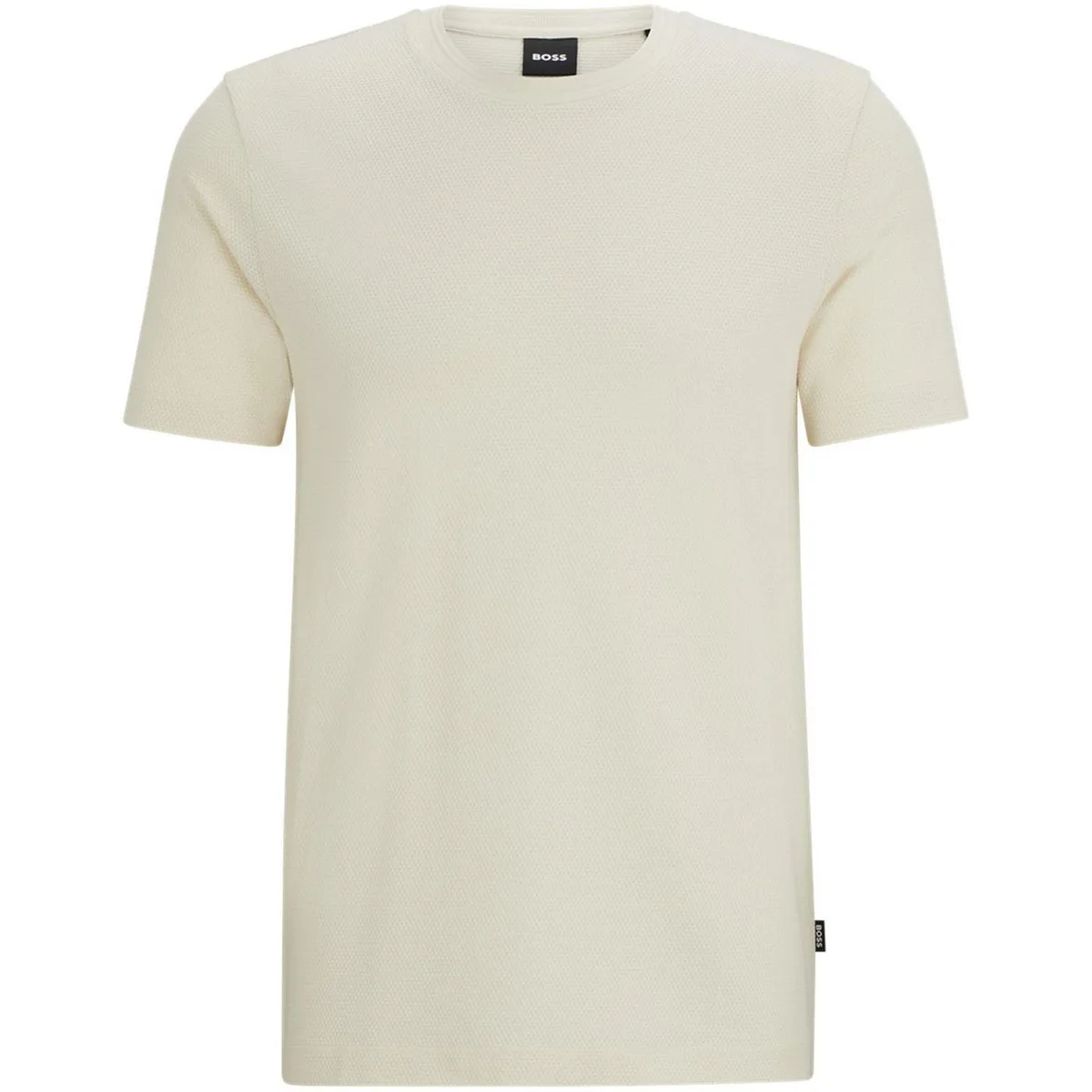 Boss Men's Tiburt Bubble Structure Cotton Short Sleeve T-Shirt