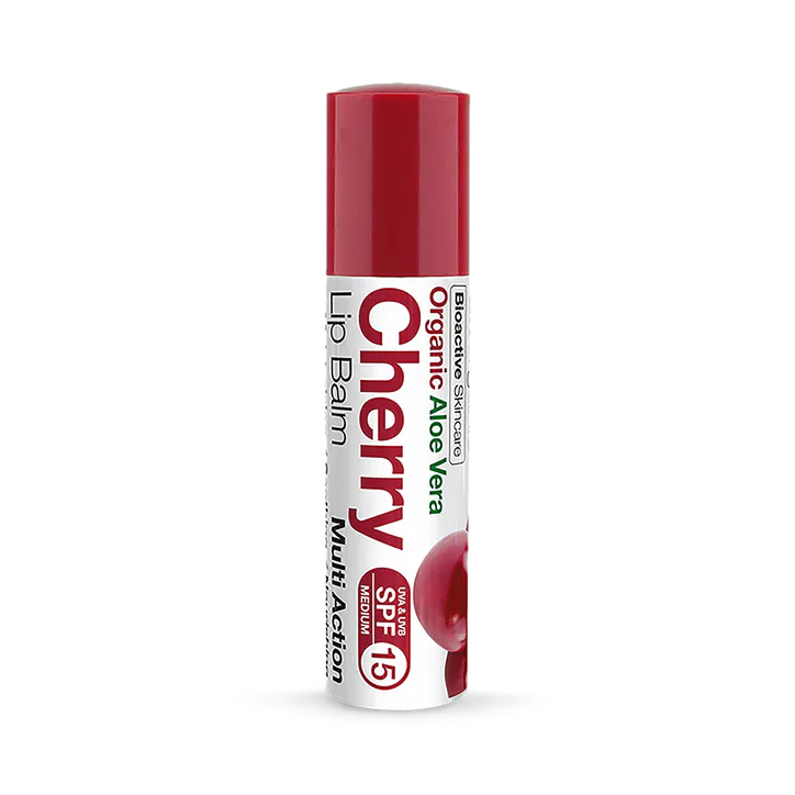 Dr Organic Aloe Vera Cherry Lip Balm SPF 15 5.7ml