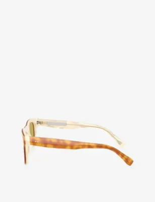 BRUNELLO CUCINELLI BC4002S Mr.Brunello Pillow-Frame Acetate Sunglasses detail 3