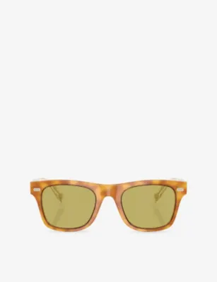 BRUNELLO CUCINELLI BC4002S Mr.Brunello Pillow-Frame Acetate Sunglasses