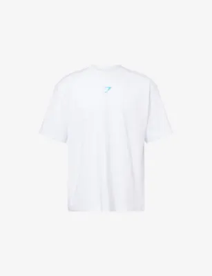 GYMSHARK Power Logo-Print Cotton-Blend T-Shirt