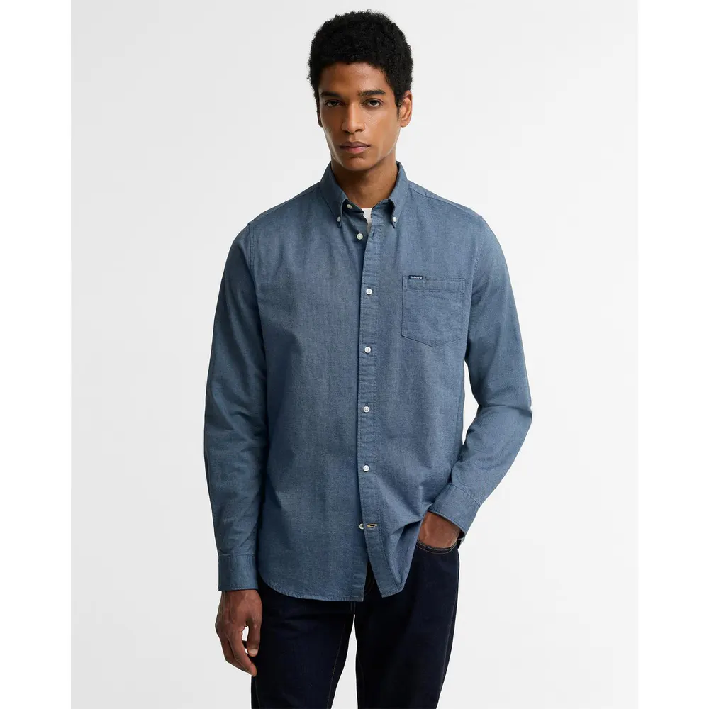 Barbour Men's Marsden Cotton Long-Sleeve Tailored-Fit Oxford Shirt detail 3