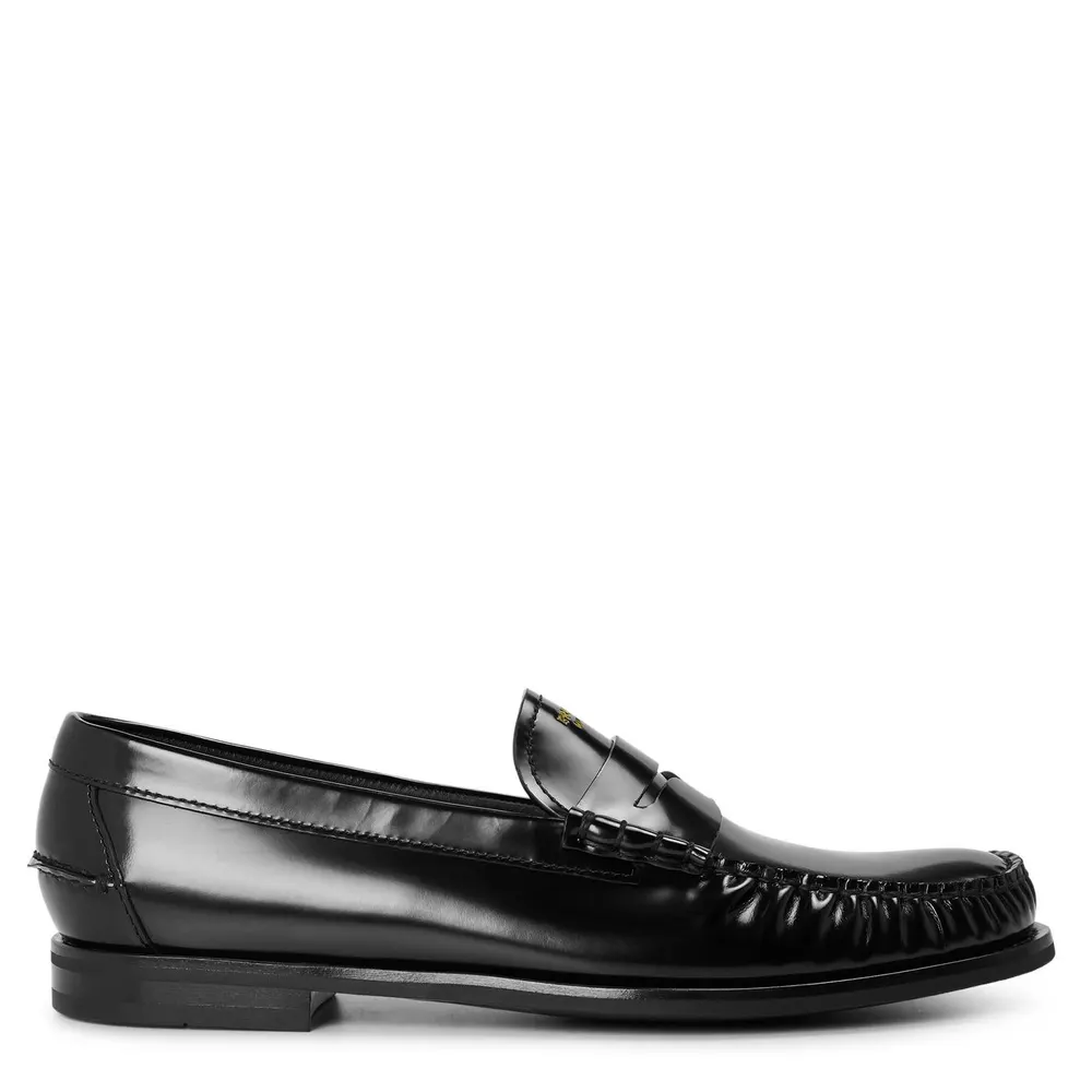 Prada Men's Foil Mocassin Loafers