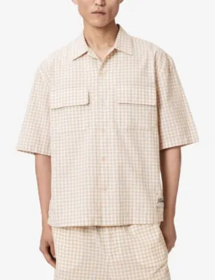 ALLSAINTS Rockland Check-Print Cotton Shirt detail 3