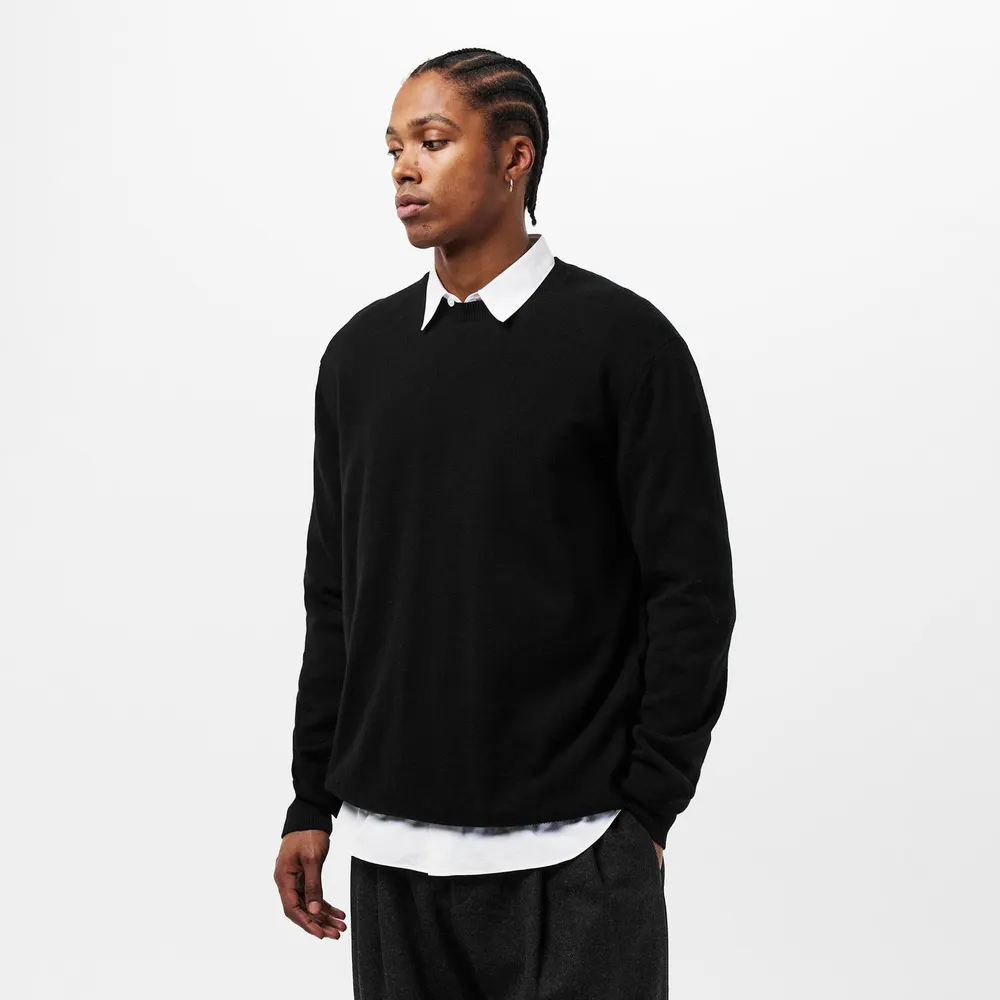 Comme des Garcons Shirt Wool Jumper in Black, additional product view 3