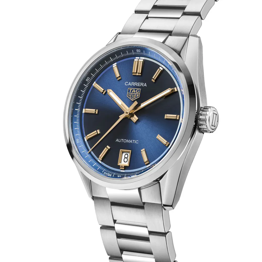 TAG Heuer Carrera Date 36mm Unisex Watch Deep Blue in Blue, additional product view 2