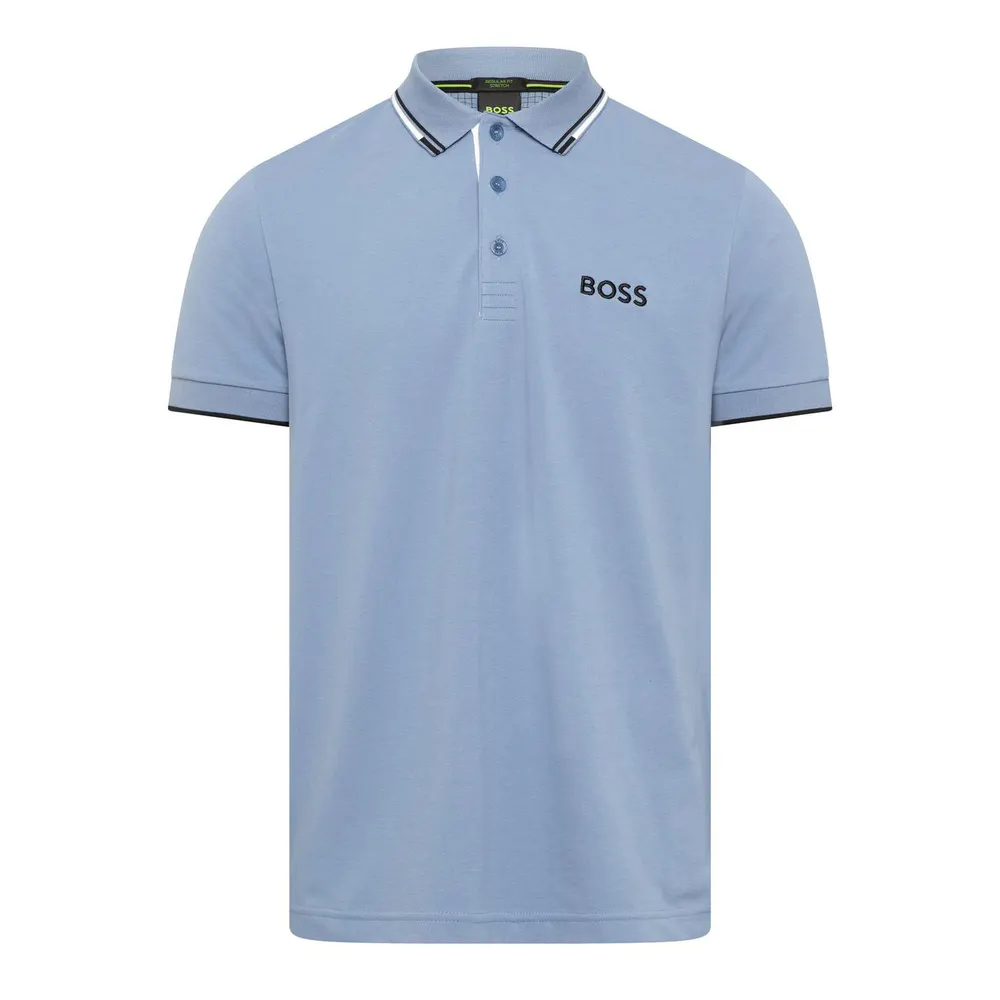 Hugo Men's Paddy PRO Cotton Pique Short-Sleeve Performance Polo