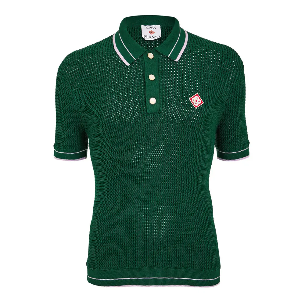 Casablanca Men's Short Sleeve Polo Shirt