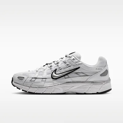 Nike P-6000 Shoes - White/Black/Metallic Silver
