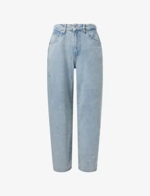 MKI MIYUKI-ZOKU Twisted-Seam Wide-Leg Denim Jeans