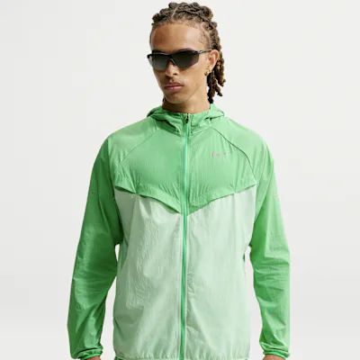 Nike Stride Men's Repel UV Running Jacket - Green Spark/Cucumber Calm