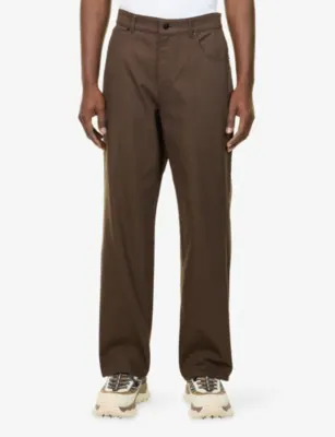 MONCLER Gabardine Straight-Leg Cotton Trousers detail 3