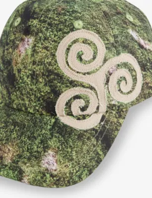 PELLADOR Triskle Graphic-Print Woven Cap detail 2