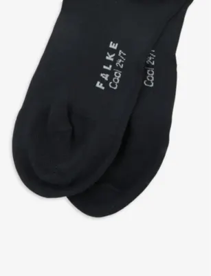 FALKE Cool 24/7 logo stretch-cotton blend socks - 10.5-11 detail 2