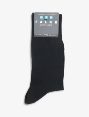 FALKE Cool 24/7 logo stretch-cotton blend socks - 10.5-11