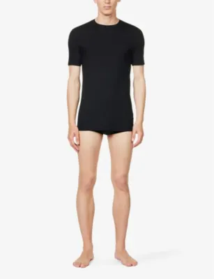 ZIMMERLI Pureness crew-neck stretch-modal T-shirt detail 2