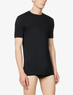 ZIMMERLI Pureness crew-neck stretch-modal T-shirt detail 3