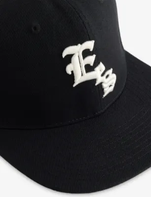 1886 Ees Logo-Embroidered Cotton Baseball Cap detail 2
