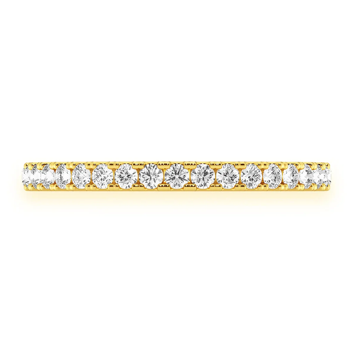 For Him Slim Single Row Band Ring in Rose Gold / Lab Grown Diamond – Ring