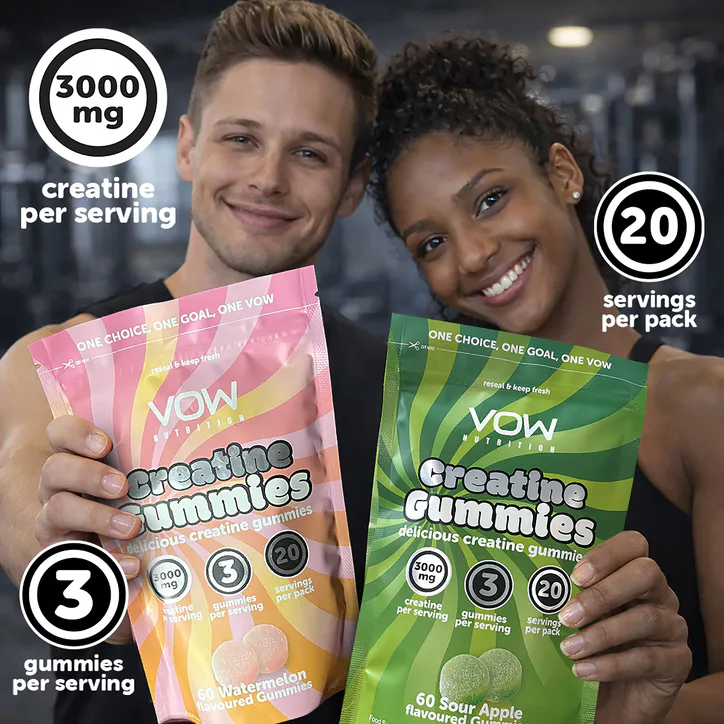 Vow Nutrition Creatine Gummies Watermelon 60 Gummies detail 3
