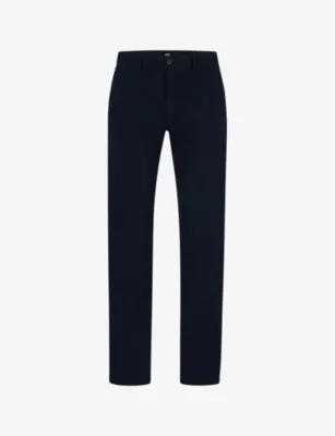 BOSS Slim-fit straight-leg stretch-cotton chinos - OPEN BEIGE - 38L