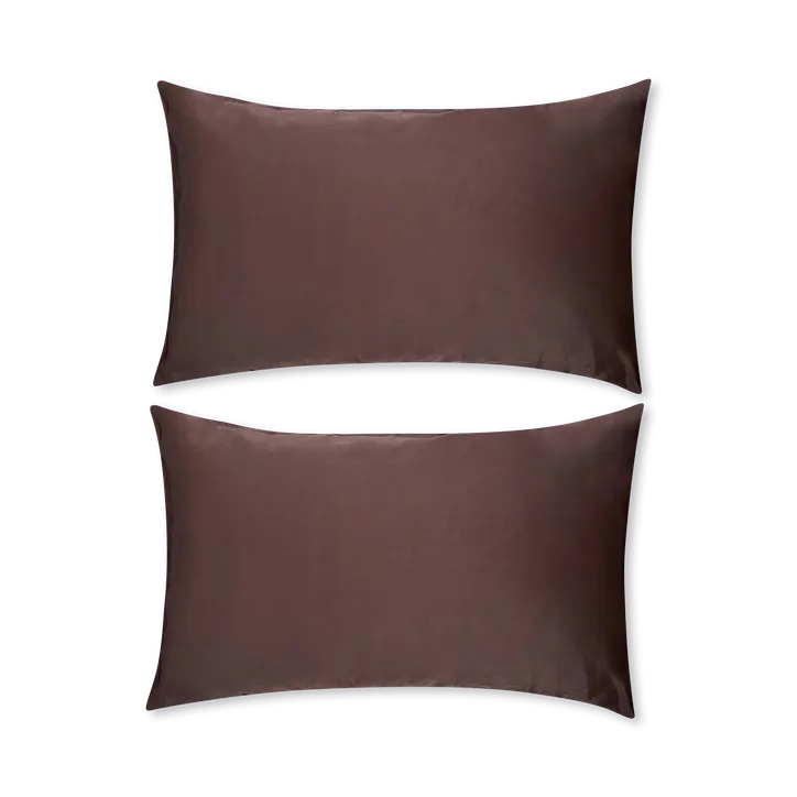 Smug Soft Satin Pillowcase Set - Mocha – Beauty