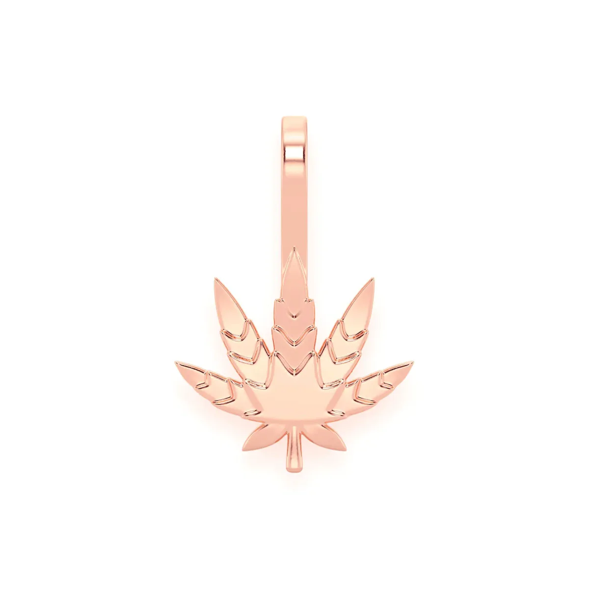 For Him Cannabis Leaf Diamond Pendant