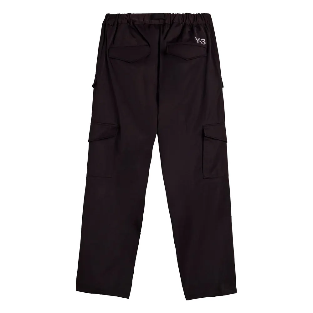 Y3 Mens Mercedes Cargo Trousers in Black, additional product view 2