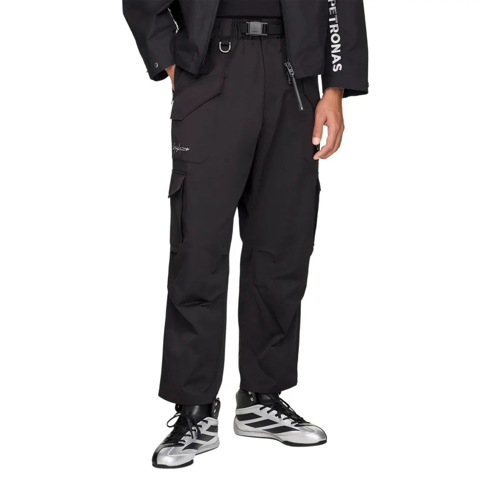 Y3 Mens Mercedes Cargo Trousers in Black, additional product view 3