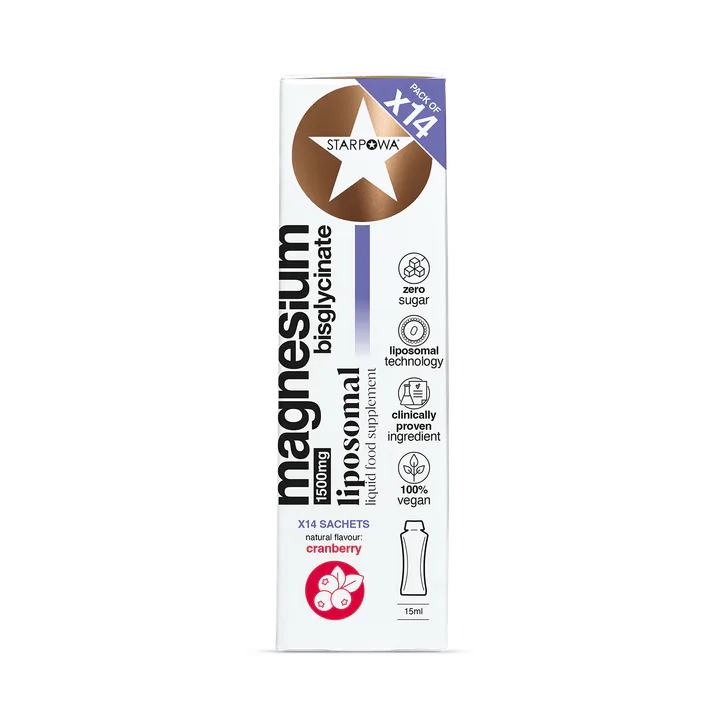 Starpowa Magnesium Liquid Liposomal Cranberry 1500 mg 14 Sachets
