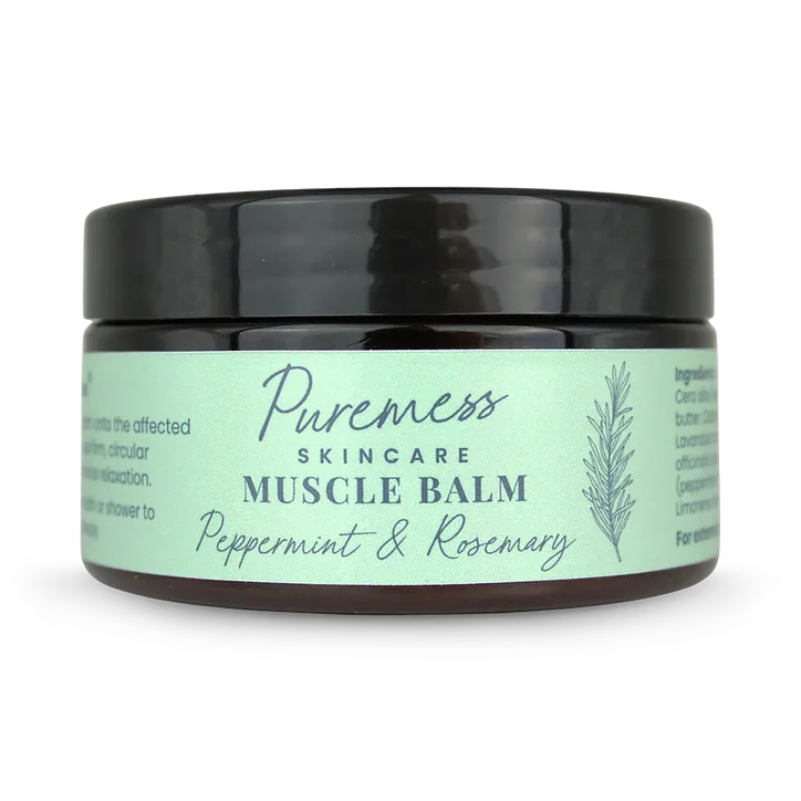 Puremess Skincare Muscle Balm 100g - Peppermint & Rosemary