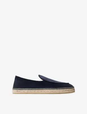 JIMMY CHOO Shenton Velvet Suede Espadrilles - EUR 44.5 / 10.5 UK MEN in MIDNIGHT – Mens | Casual shoes | Espadrilles