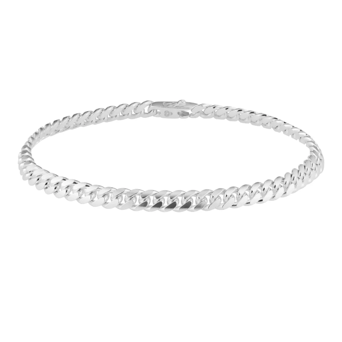 For Him Sterling Silver Cuban Chain Bracelet