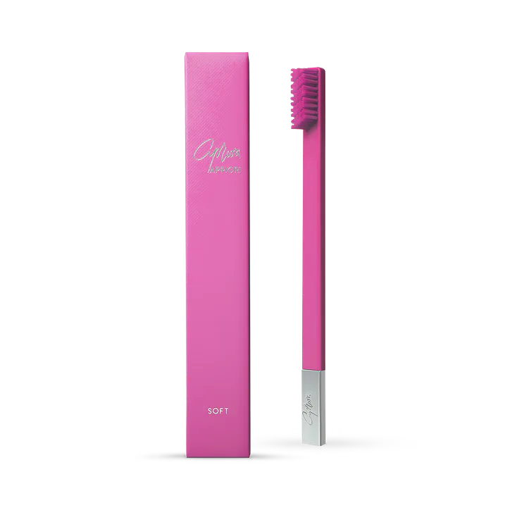 Apriori Bubblegum Pink Silver Soft Toothbrush
