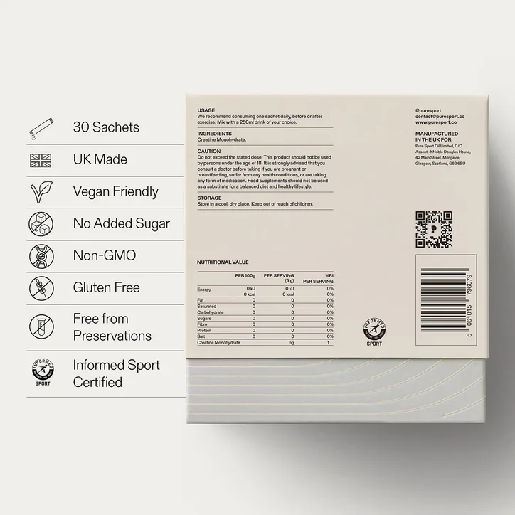 Puresport Creatine 30 Sachets, additional product view 3