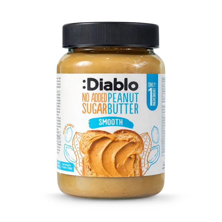 Diablo No Added Sugar Smooth Peanut Butter 350g