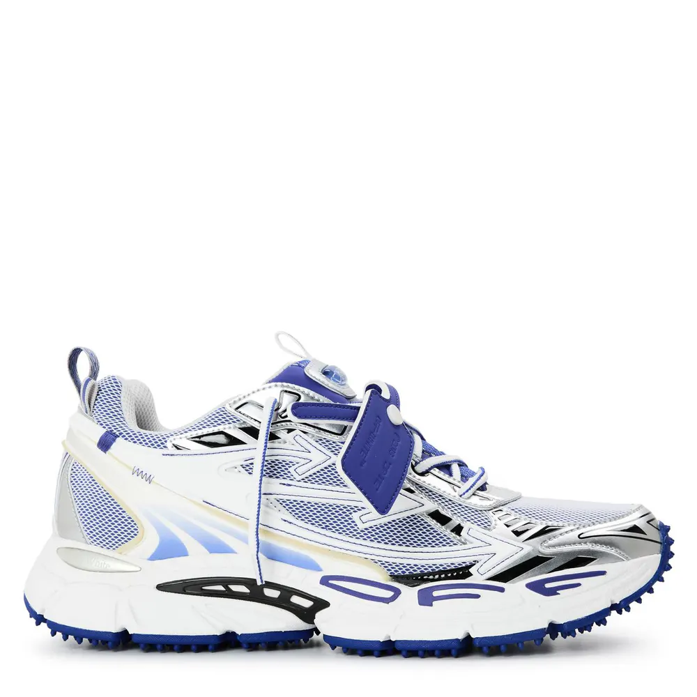Off White Mens Be Right Back Sneakers in Blue/White – Footwear