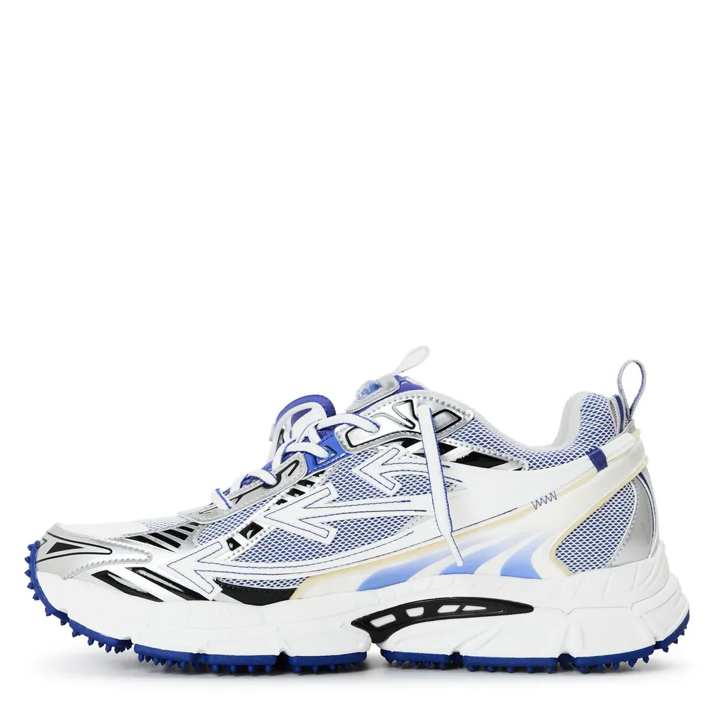 Off White Mens Be Right Back Sneakers in Blue/White, additional product view 2