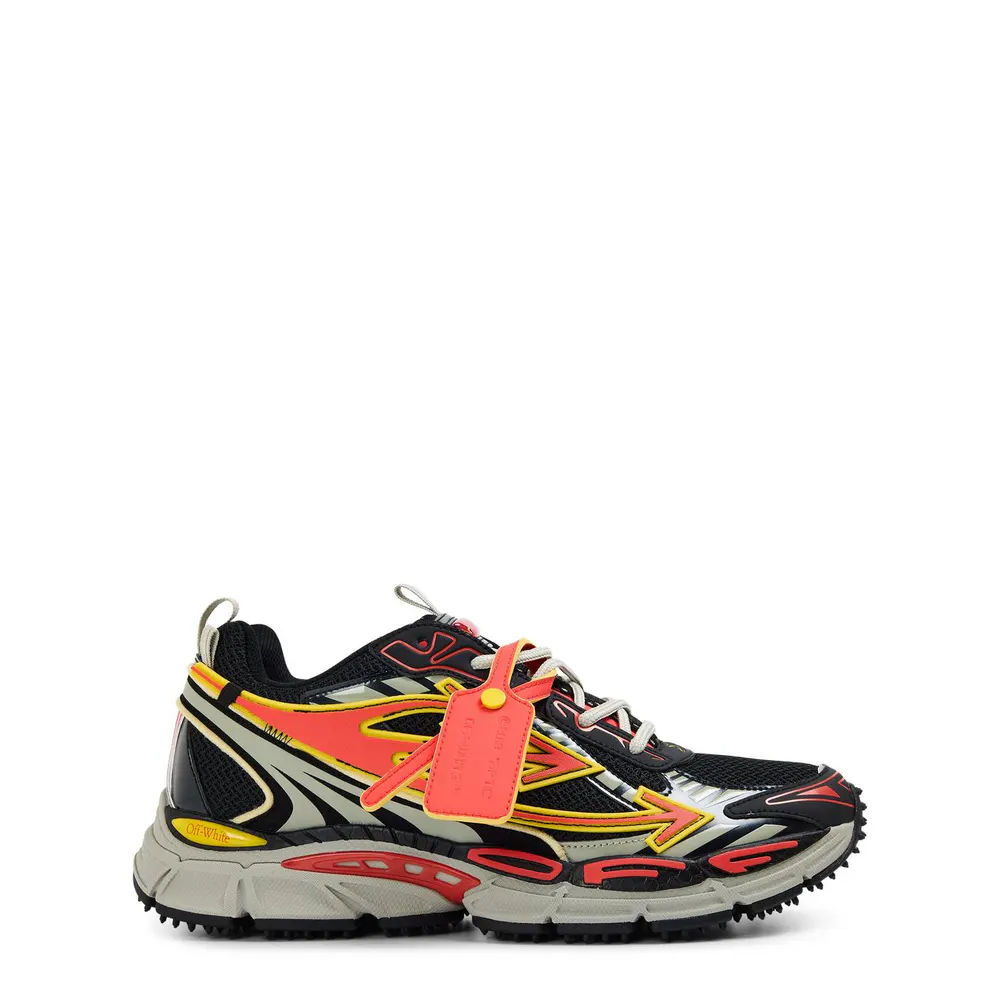 Off White Mens Be Right Back Sneakers in Coral/Coral Red – Footwear