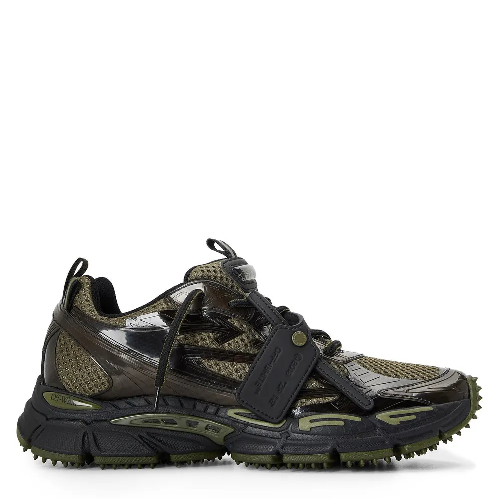 Off White Mens Be Right Back Sneakers in Green/Black – Footwear