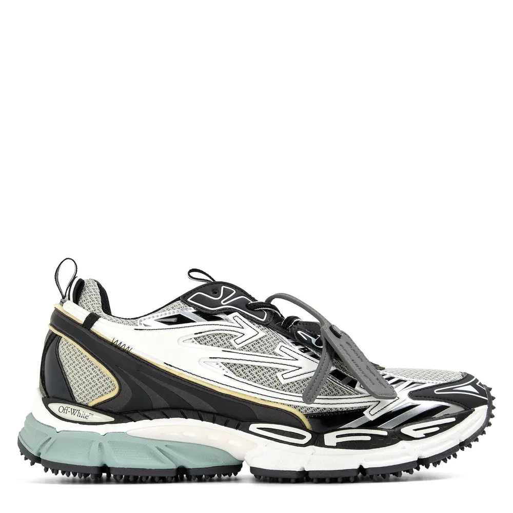 Off White Mens Be Right Back Sneakers in Grey/Black – Footwear
