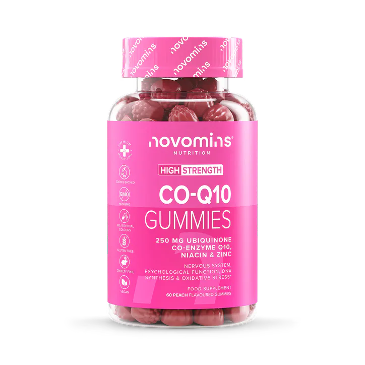 Novomins Co-Q10 Peach Flavour 60 Gummies 30 Days Supply – Vitamins & Supplements > Supplements > Co Enzyme Q10