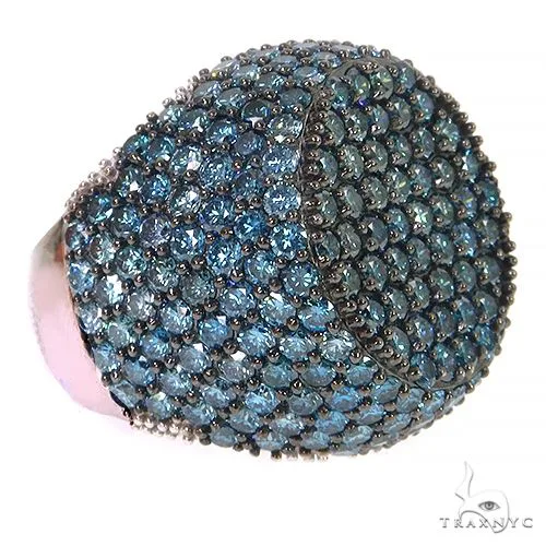 AHMED - For Him CVD For Him Blue Diamond Ring (Lab) 68543 in Rose / 10 – Ring